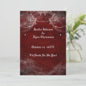 Invitation de mariage Halloween (Debout devant)