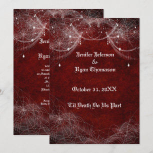 Invitation de mariage Halloween