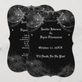 Invitation de mariage Halloween (Devant / Derrière)