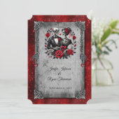 Invitation de mariage Halloween (Debout devant)
