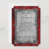 Invitation de mariage Halloween (Dos)
