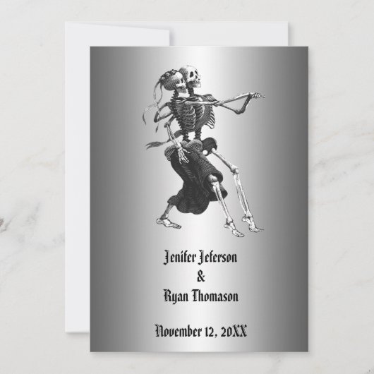 Invitation de mariage Halloween (Devant)