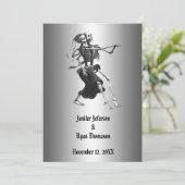 Invitation de mariage Halloween (Debout devant)