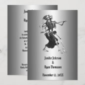 Invitation de mariage Halloween (Devant / Derrière)