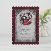 Invitation de mariage Halloween (Debout devant)