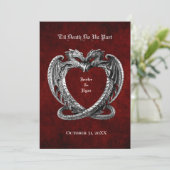 Invitation de mariage Halloween (Debout devant)