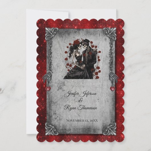 Invitation de mariage Halloween (Devant)