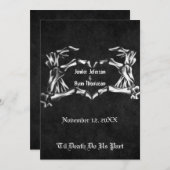 Invitation de mariage Halloween (Devant / Derrière)