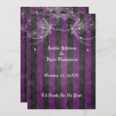 Invitation de mariage Halloween (Devant / Derrière)