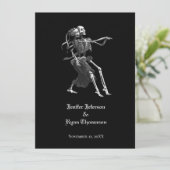 Invitation de mariage Halloween (Debout devant)