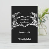 Invitation de mariage Halloween (Debout devant)