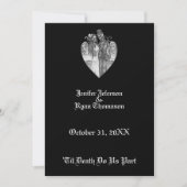 Invitation de mariage Halloween (Devant)