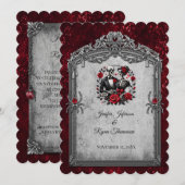 Invitation de mariage Halloween (Devant / Derrière)