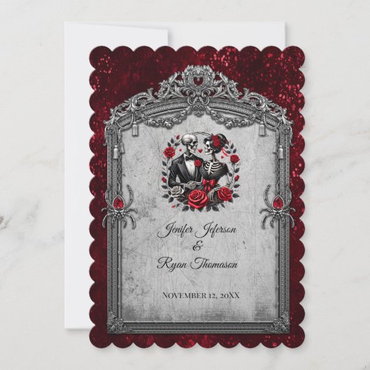 Invitation de mariage Halloween (Devant)