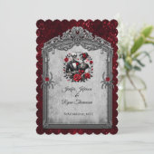 Invitation de mariage Halloween (Debout devant)