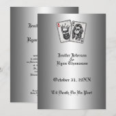 Invitation de mariage Halloween (Devant / Derrière)