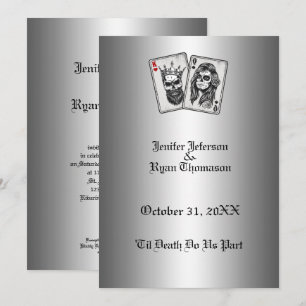 Invitation de mariage Halloween