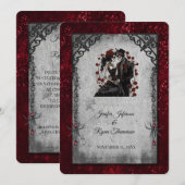 Invitation de mariage Halloween (Devant / Derrière)