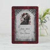 Invitation de mariage Halloween (Debout devant)