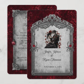 Invitation de mariage Halloween (Devant / Derrière)