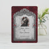 Invitation de mariage Halloween (Debout devant)