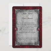 Invitation de mariage Halloween (Dos)