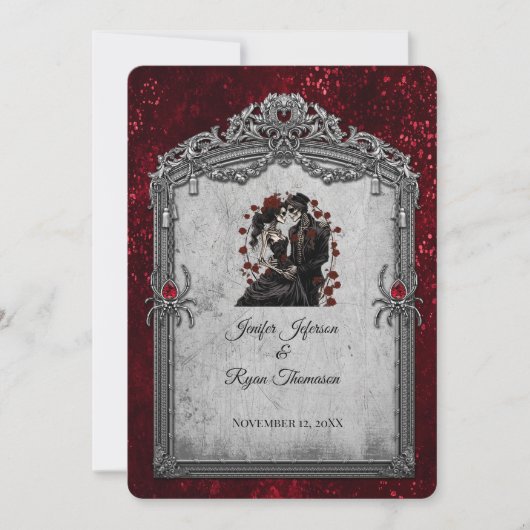 Invitation de mariage Halloween (Devant)