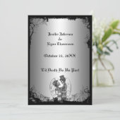 Invitation de mariage Halloween (Debout devant)