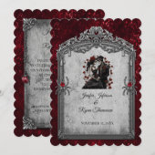 Invitation de mariage Halloween (Devant / Derrière)