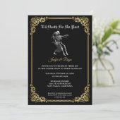 Invitation de mariage Halloween Dark Gothic (Debout devant)