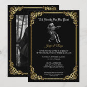 Invitation de mariage Halloween Dark Gothic (Devant / Derrière)