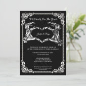 Invitation de mariage Halloween Dark Gothic (Debout devant)