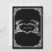 Invitation de mariage Halloween Dark Gothic (Dos)