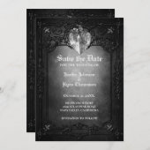 Invitation de mariage Halloween gothique (Devant / Derrière)
