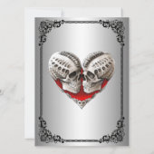 Invitation de mariage Halloween gothique (Dos)