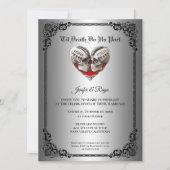 Invitation de mariage Halloween gothique (Devant)