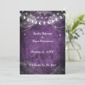 Invitation de mariage Halloween gothique (Debout devant)