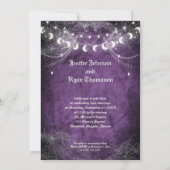 Invitation de mariage Halloween gothique (Dos)