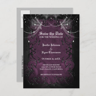 Invitation de mariage Halloween gothique