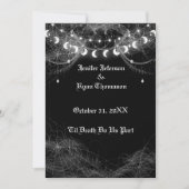 Invitation de mariage Halloween gothique (Devant)