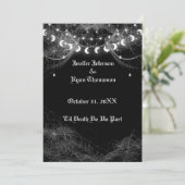 Invitation de mariage Halloween gothique (Debout devant)