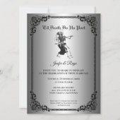 Invitation de mariage Halloween gothique (Devant)