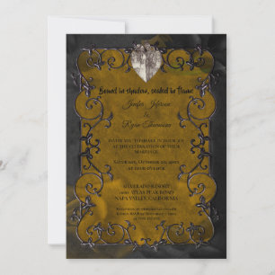 Invitation de mariage Halloween gothique sombre