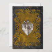 Invitation de mariage Halloween gothique sombre (Dos)