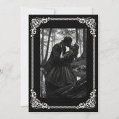 Invitation de mariage Halloween gothique sombre (Dos)
