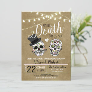 Invitation de mariage Halloween pour une fête de m