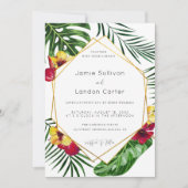 Invitation de mariage Hawaiian Beach (Devant)