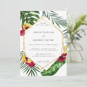 Invitation de mariage Hawaiian Beach