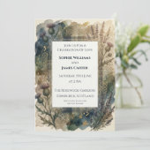 Invitation de mariage Highland Thistle écossaise (Debout devant)