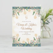 Invitation de mariage hindou comme invitation hind (Debout devant)